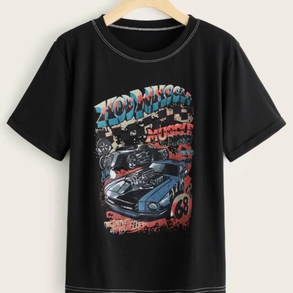 Letter & Car Graphic Tee 5 for $25